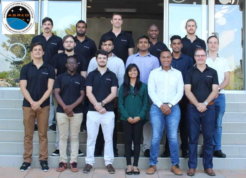 Current students and staff of the University of KwaZulu-Natal’s Aerospace Systems Research Group