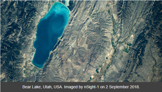 Bear Lake, USA Captured by SCS Space nSight-1 Cubesat