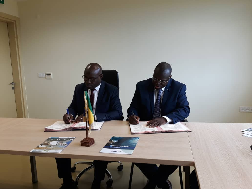 Dr Aboubakar Mambimba Ndjoungui (left) and Dr Tidiane Ouattara